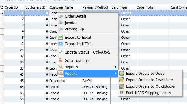 Context Menu